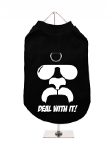 ''Deal With It!'' Harness-Lined Dog T-Shirt